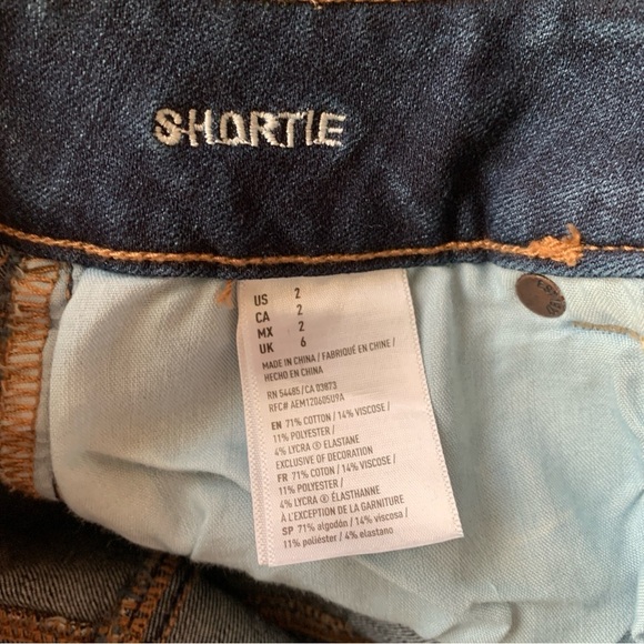 American Eagle Denim Shortie Cutoff Jean Shorts - Picture 6 of 6